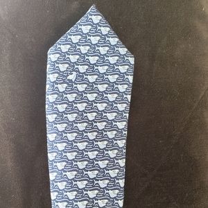 Blue whale tie